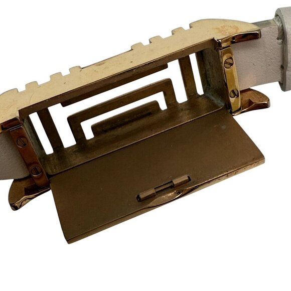 Tory Burch x Fitbit Flex Leather Bracelet Pink Goldtone - Picture 5 of 11